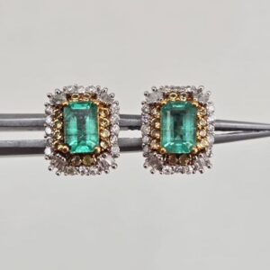 Natural Emerald Earring Zambia